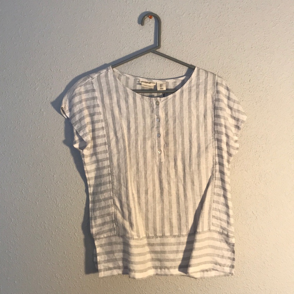 Brand New Striped Linen Top